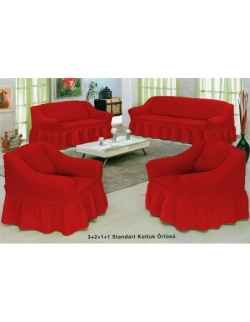 Bürümcük Standard Chair Cover - 03 Claret Red