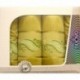 Embroidered Stony Velvet Banyo Havlusu Set Cream