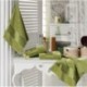 Jacquard Velvet Banyo Havlusu Set Green