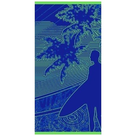 Beach Towel - Blue Shadow