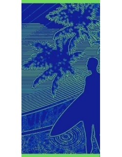 Beach Towel - Blue Shadow