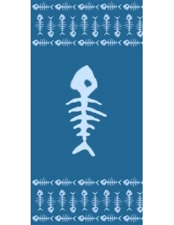 Beach Towel - Fish Bone